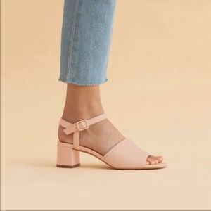 EVERLANE Nude Block Heel Sandals Size 11